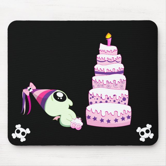 Birthday Girl Cthulhu Mouse Mat (Front)
