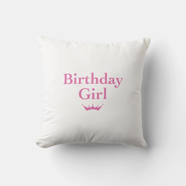 Birthday Girl Cushion (Front)