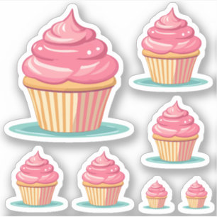 Birthday Girl Cute Pink Cupcakes