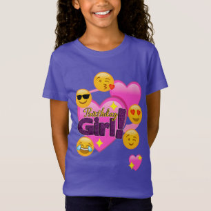 Birthday Girl Emojis (heart) T-Shirt