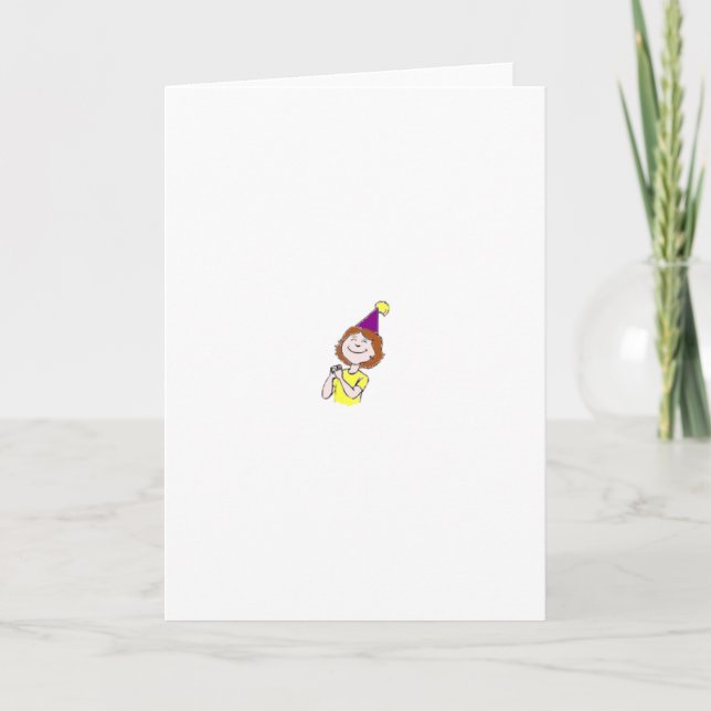 birthday-girl, greeting card, for sale ! card (Front)