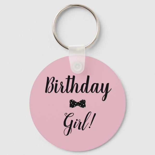 Birthday Girl Keychain (Front)