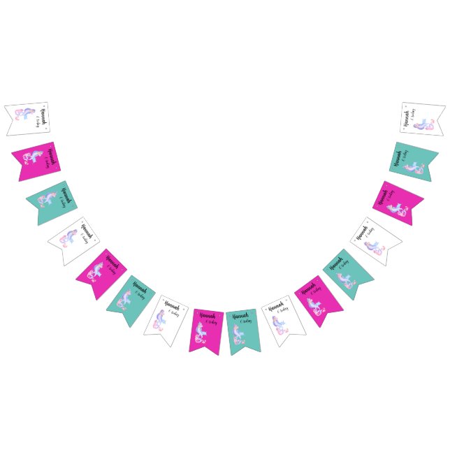 Birthday Girl Mermaid theme  Bunting (All)
