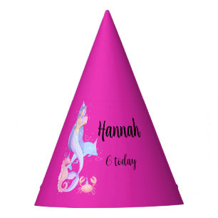 Birthday Girl Mermaid theme Party Hat