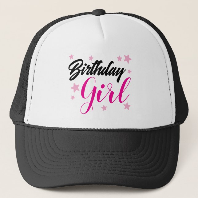 Birthday Girl on a Trucker Hat  (Front)