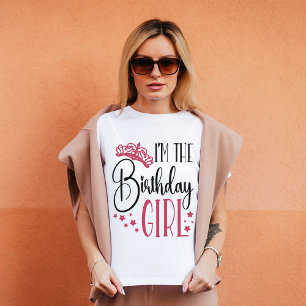 Birthday Girl Personalised Birthday Squad Matching T-Shirt