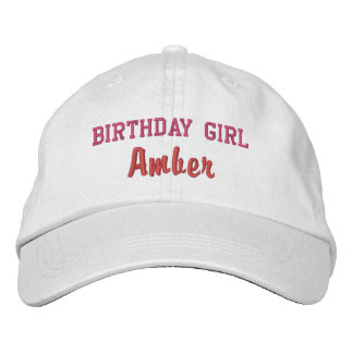 Birthday Girl Personalised Cap, Birthday Party Hat