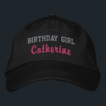 Birthday Girl Personalised Cap, Birthday Party Hat<br><div class="desc">Personalise a birthday cap for the birthday girl.</div>