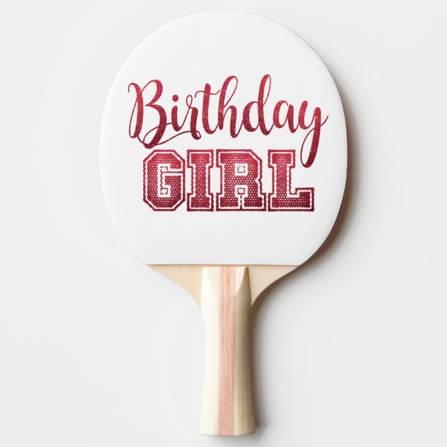 BIRTHDAY GIRL Ping Pong Paddles (Front)