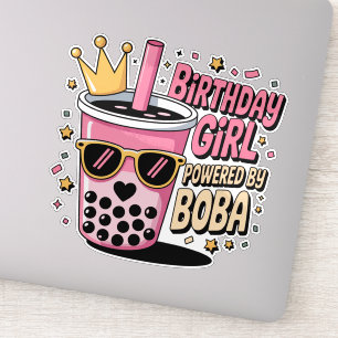 Birthday Girl Powered by Boba Bubble Tea Party