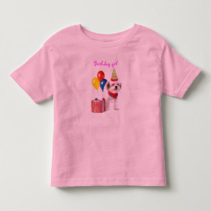 Birthday girl puppy shirt