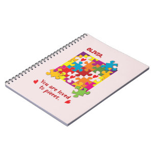 Birthday Girl Puzzle Love to Pieces Notebook
