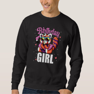 Birthday Girl Red Panda Ice Cream Sunglasses Flami Sweatshirt