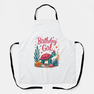Birthday Girl Sea Turtle Theme Birthday Party Ocea Apron