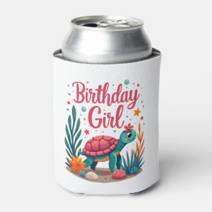 Birthday Girl Sea Turtle Theme Birthday Party Ocea Can Cooler