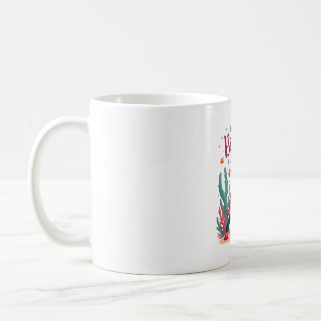 Birthday Girl Sea Turtle Theme Birthday Party Ocea Coffee Mug (Left)