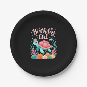 Birthday Girl Sea Turtle Theme Birthday Party Ocea Paper Plate