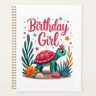 Birthday Girl Sea Turtle Theme Birthday Party Ocea Planner