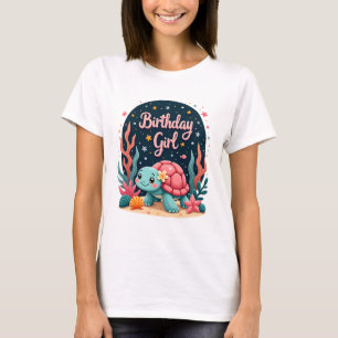 Birthday Girl Sea Turtle Theme Birthday Party Ocea T-Shirt