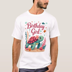 Birthday Girl Sea Turtle Theme Birthday Party Ocea T-Shirt