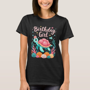 Birthday Girl Sea Turtle Theme Birthday Party Ocea T-Shirt