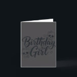 Birthday Girl Skull Skeleton Lover Cute Funny Kawa Card<br><div class="desc">Birthday Girl Skull Skeleton Lover Cute Funny Kawaii Bow</div>