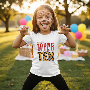 Birthday Girl TEN Leopard Print Party Shirt