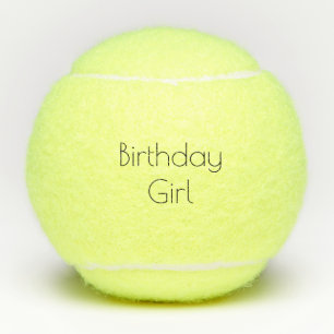 Birthday Girl Tennis BAlls