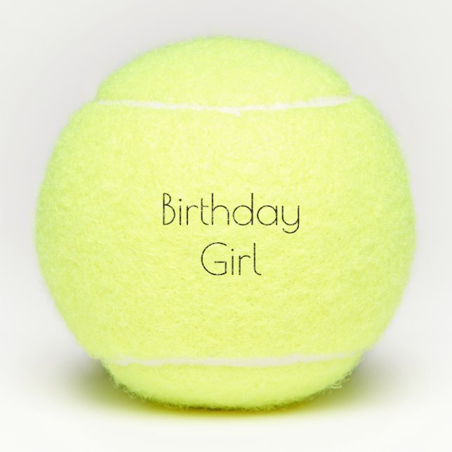 Birthday Girl Tennis BAlls (Front)