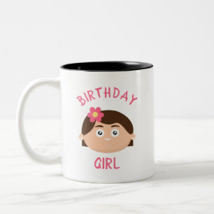 Birthday Girl Two-Tone Coffee Mug