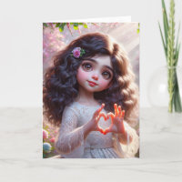 Birthday Girl With Heart Sign