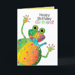 Birthday, Girlfriend, Frog Kaleidoscope Collection Card<br><div class="desc">See many other designs in this bright Kaleidoscope Collection.  See under MY COLLECTIONS - KALEIDOSCOPE COLLECTION</div>