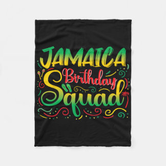 Birthday Girls Jamaica Squad Trip 2025 Party Outfi Fleece Blanket
