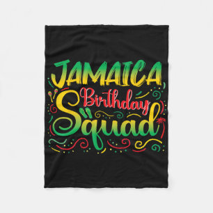 Birthday Girls Jamaica Squad Trip 2025 Party Outfi Fleece Blanket