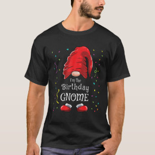 Birthday Gnome Matching Family Funny Gnome Christm T-Shirt