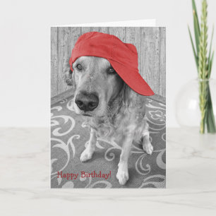 Birthday Golden Retriever Card