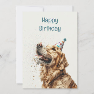 Birthday Golden Retriever Dog