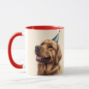 Birthday Golden Retriever Dog Mug