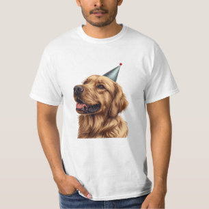 Birthday Golden Retriever Dog T-Shirt