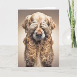 Birthday Golden Retriever Getting Old Humor Card