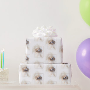 Birthday Golden Retriever  Wrapping Paper