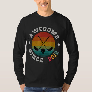 Birthday Golf Player Gift 10 years Old Awesome Sin T-Shirt