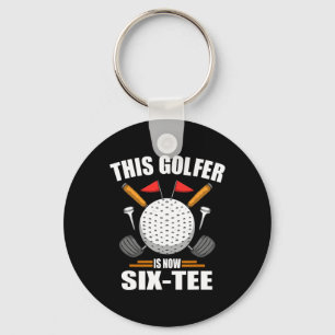 Birthday Golf Shirts For Men 60th Year Old Golfer Key Ring