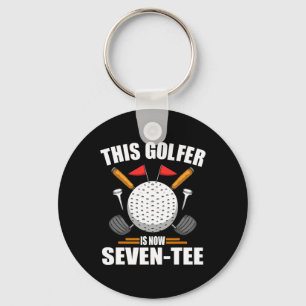Birthday Golf Shirts For Men 70th Year Old Golfer Key Ring