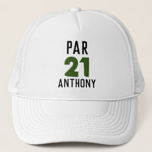 Birthday Golfer Funny 21th happy Par Trucker Hat