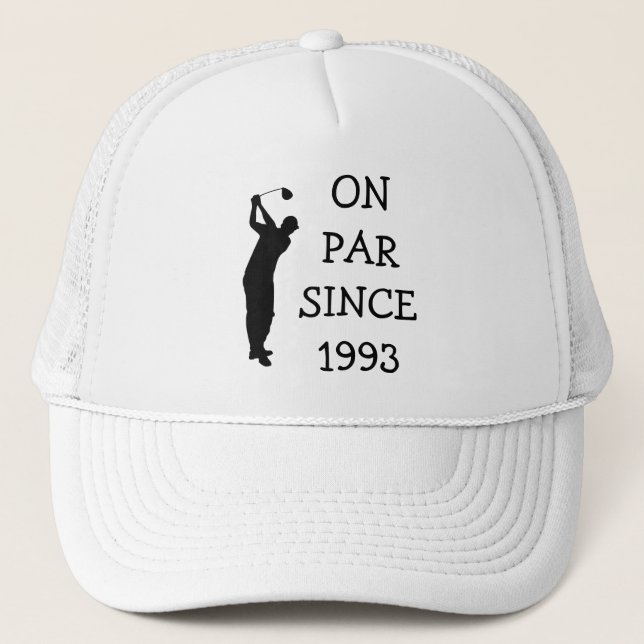 Birthday Golfer Funny 30th happy Par Trucker Hat (Front)