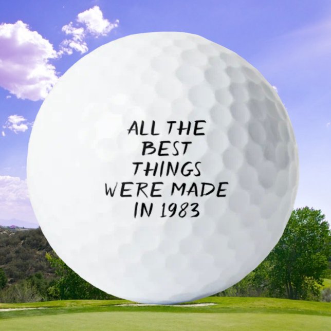 Birthday Golfer Funny 40th happy Dad Golf Balls (Creator Uploaded)