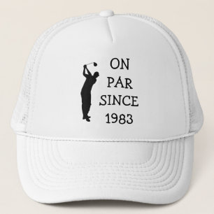 Birthday Golfer Funny 40th happy Dad Par Trucker Hat