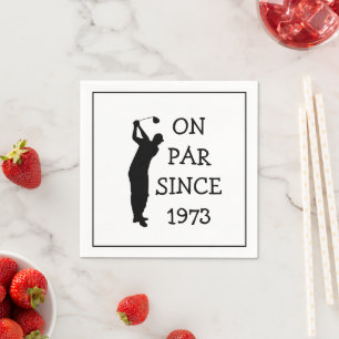 Birthday Golfer Funny 50th happy Dad Par Napkin