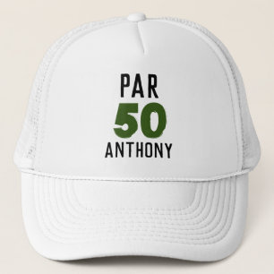 Birthday Golfer Funny 50th happy Dad Par Trucker Hat
